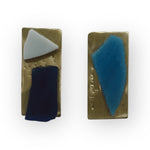 Load image into Gallery viewer, Let Him Kiss Me Blue Stone Earrings
