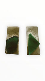 Load image into Gallery viewer, Let Him Kiss Me Green Stone Earrings
