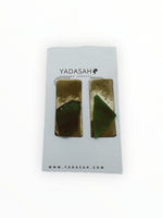 Load image into Gallery viewer, Let Him Kiss Me Green Stone Earrings
